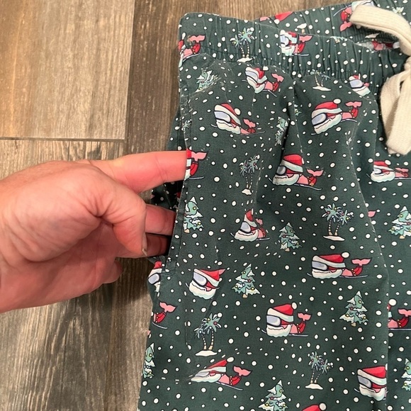Men's Vineyard Vines Christmas Pajamas Lounge Pants Santa Trees Whale Logo Large - Picture 4 of 8